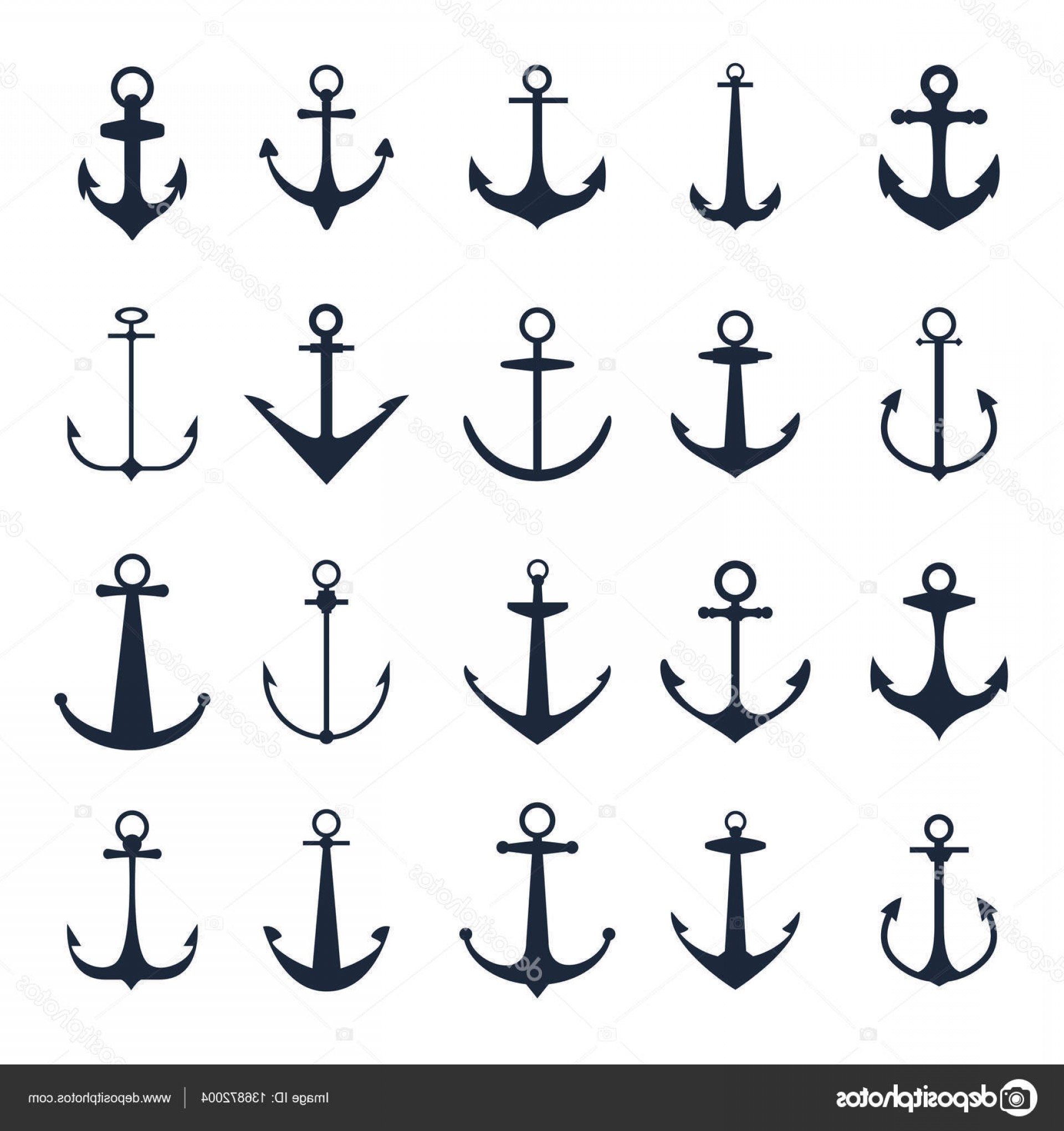 Stock Illustration Anchor Icons Vector Boat Anchors Handandbeak 1920x2040 Stock Illustration Anchor Icons Vector Boat Anchors Handandbeak