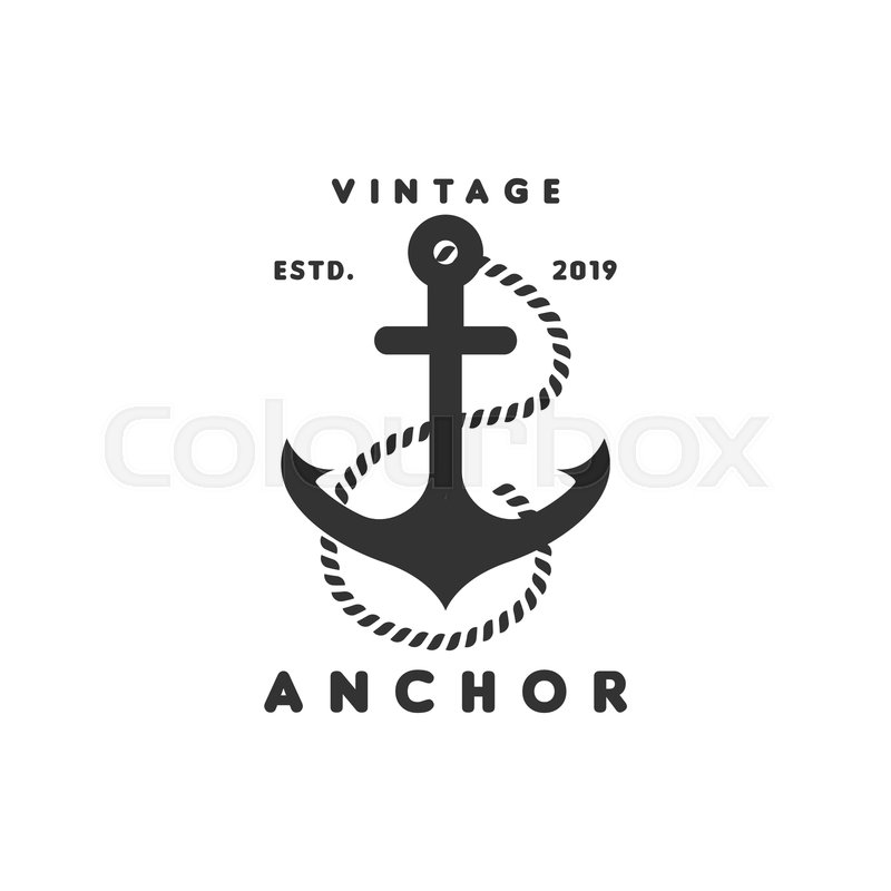 Vintage Anchor Logo Graphic Design Stock Vector Colourbox 800x800 Vintage Anchor Logo Graphic Design Stock Vector Colourbox