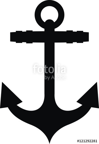 343x500 Anchor Silhouette Stock Image And Royalty Free Vector