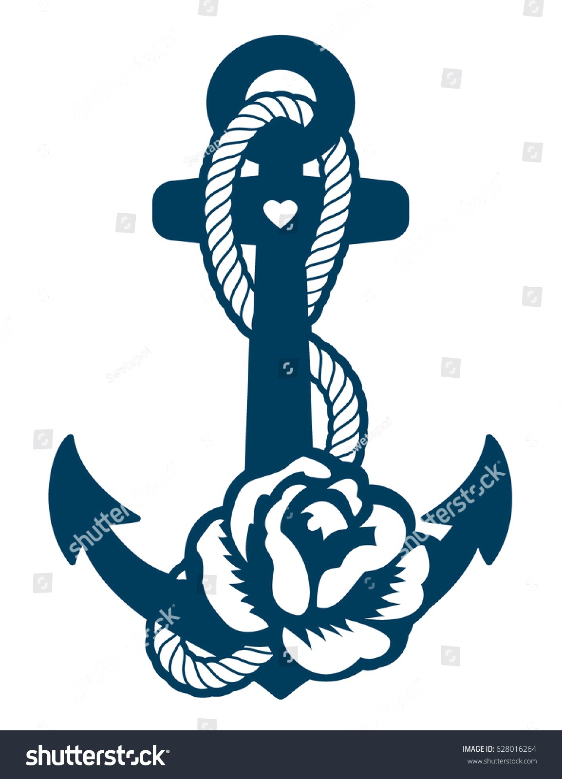 1154x1600 Depositphotos Stock Illustration Anchor Silhouette
