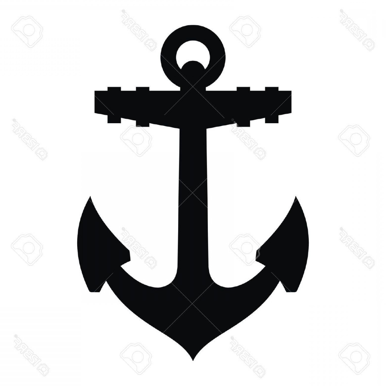 1560x1560 Photostock Vector Anchor Black Silhouette And Tattoo Soidergi