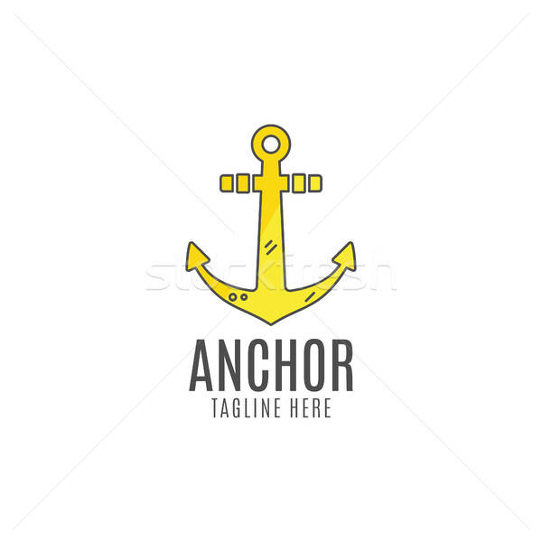 600x600 Anchor Vector Logo Icon Sea, Sailor Symbol Anchor Logo Anchor