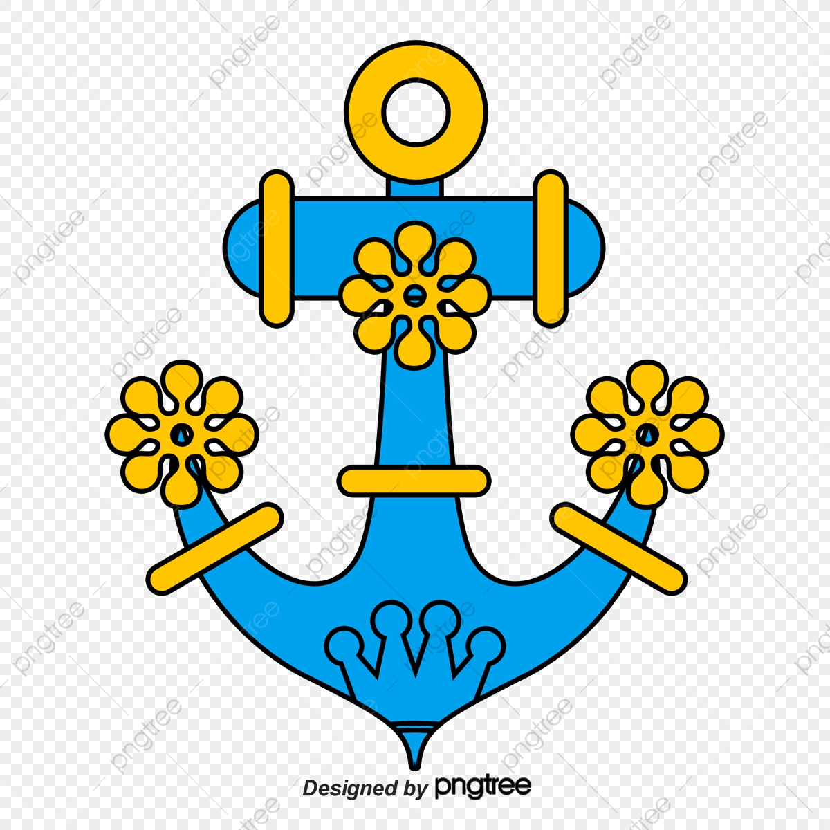 1200x1200 Cartoon Anchor Tattoo, Cartoon Vector, Anchor Vector, Tattoo