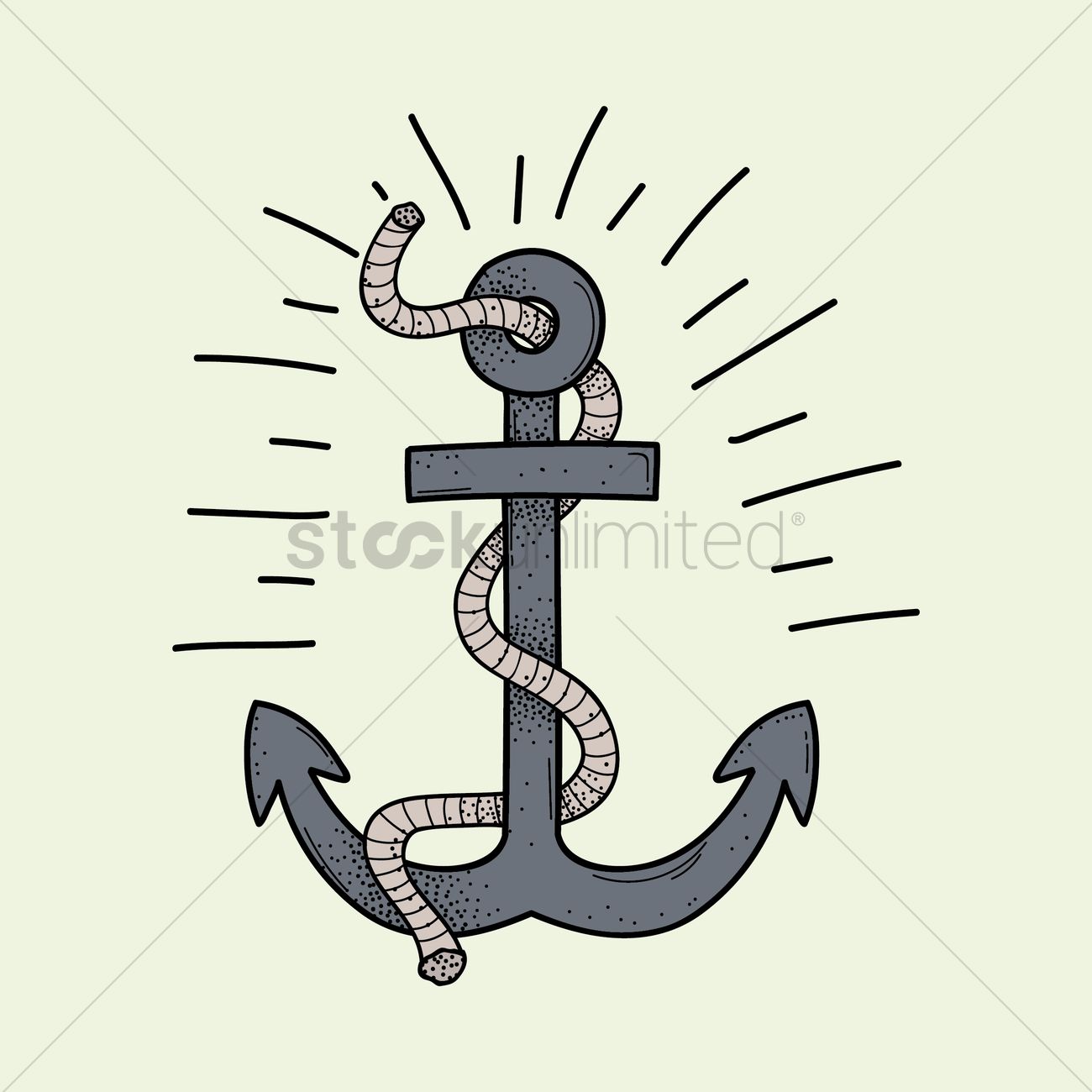 1300x1300 Free Anchor Tattoo Design Vector Image