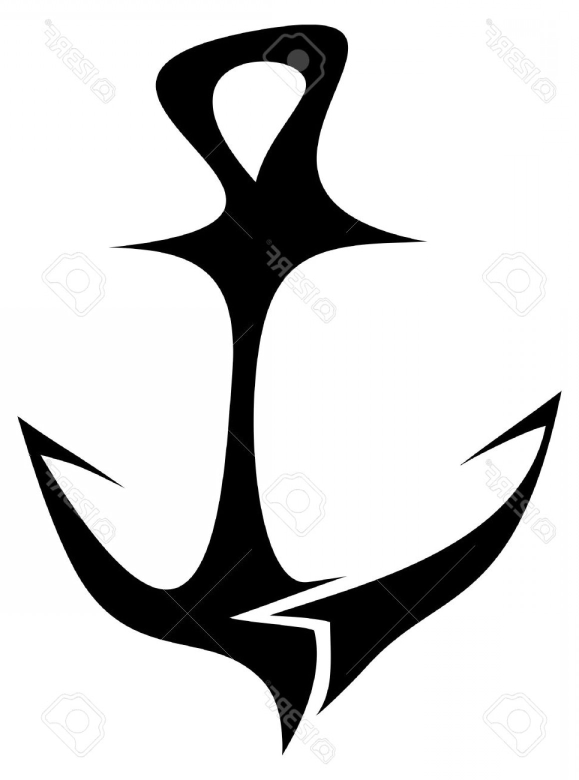 1158x1560 Photosketch Of The Anchor Tattoo Vector Abstract Drawing Design