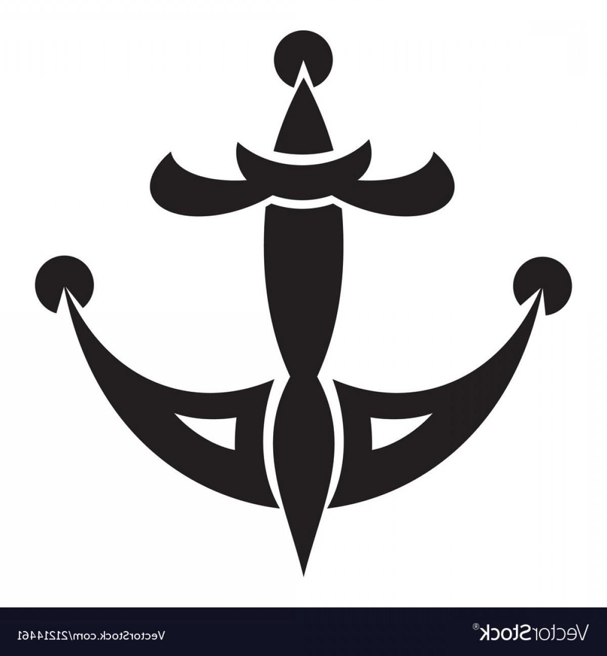 1200x1296 Tattoo Anchor Icon Simple Style Vector Handandbeak