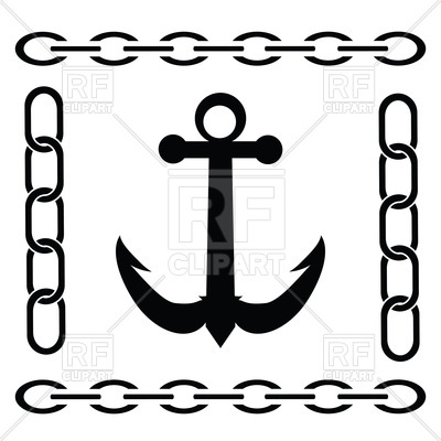 400x400 Square Frame And Anchor Vector Image Of Borders And Frames
