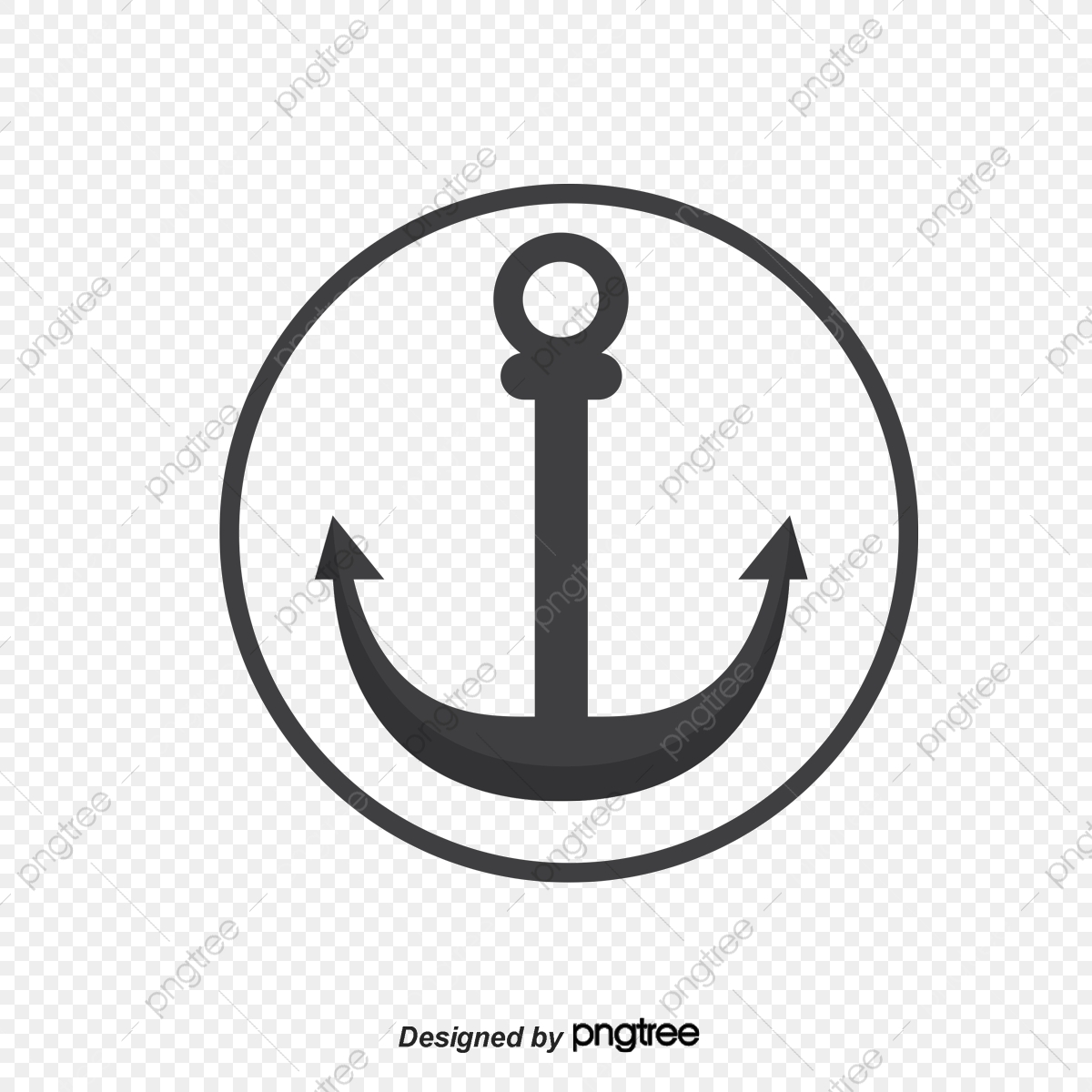 1200x1200 Retro Anchor Design Vector Material, Retro Vector, Anchor Vector