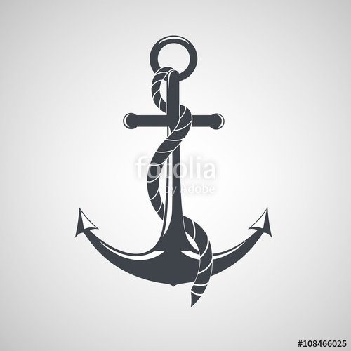 500x500 Anchor Rope Vector Stock Image And Royalty Free Vector