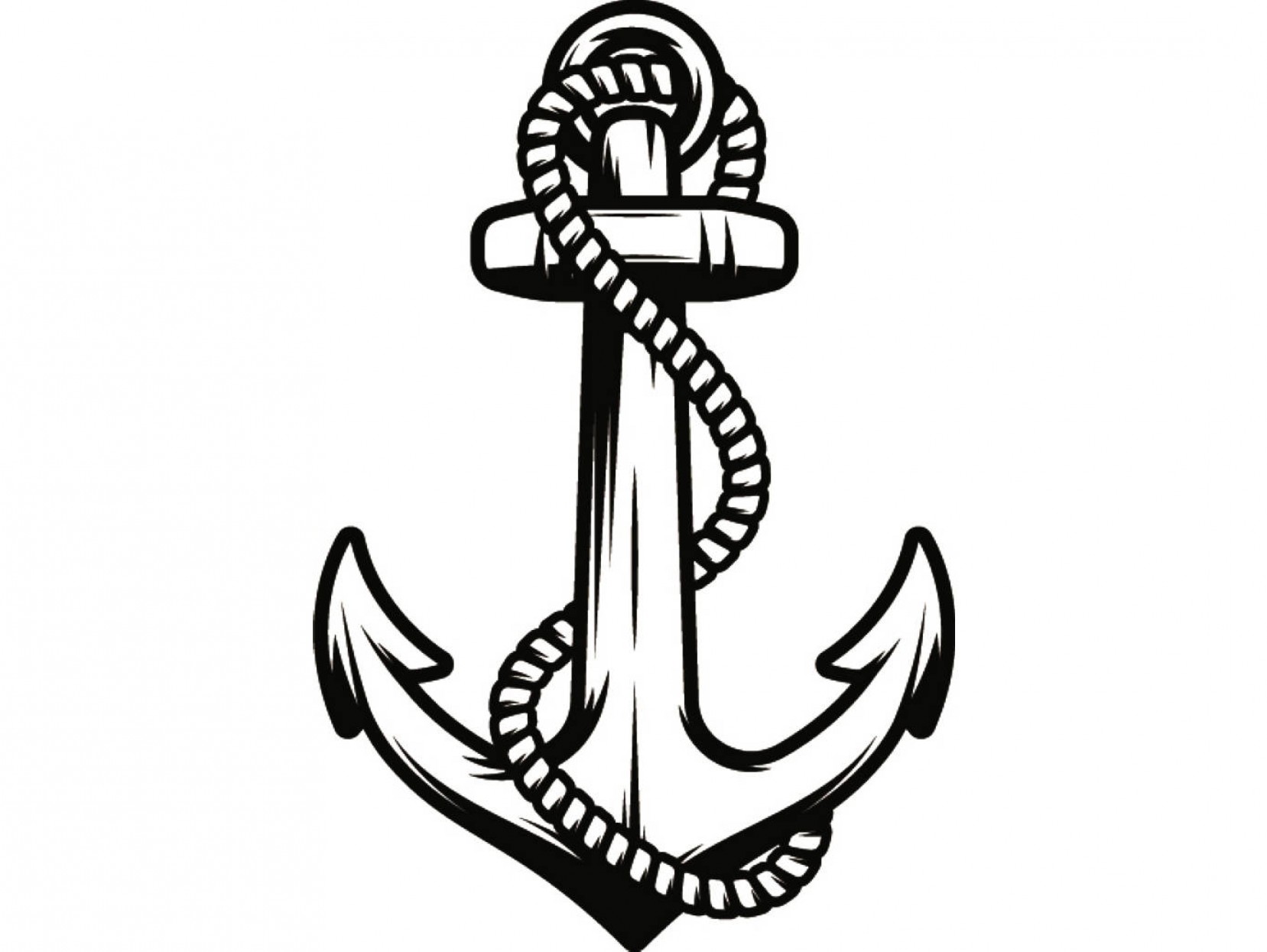 Anchor With Rope Vector at Vectorified.com | Collection of Anchor With ...