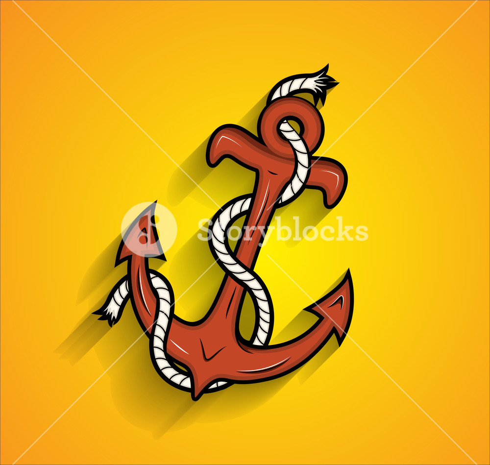 Anchor With Rope Vector at Vectorified.com | Collection of Anchor With
