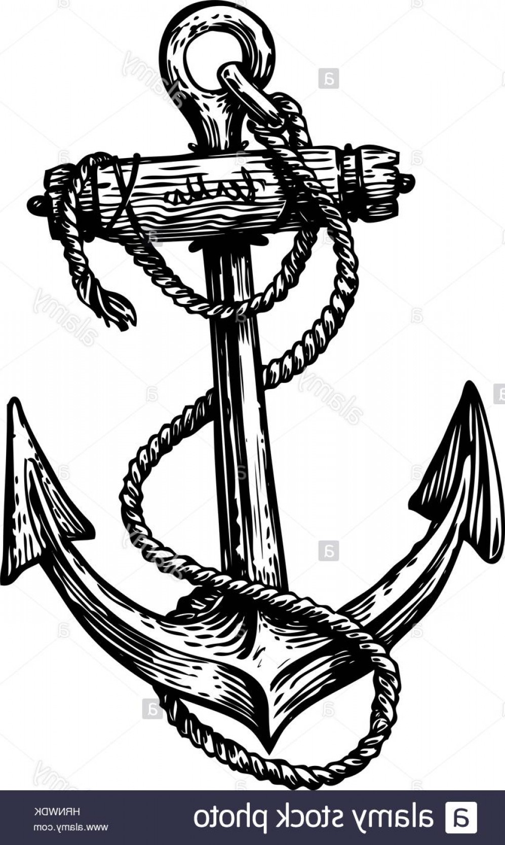Anchor With Rope Vector at Vectorified.com | Collection of Anchor With