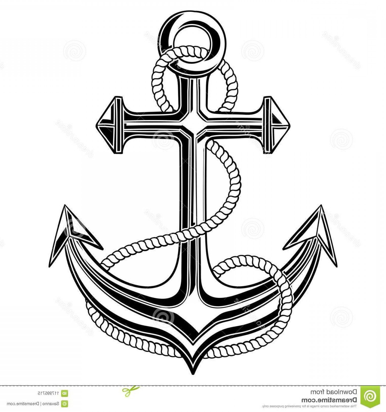 Anchor With Rope Vector at Vectorified.com | Collection of Anchor With