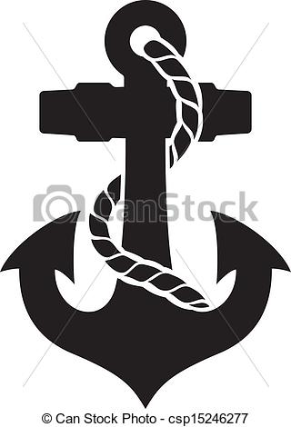 320x470 Anchor With Rope Clipart