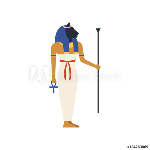 500x500 Maat, The Goddess Of Justice Of Ancient Egypt Vector Illustration
