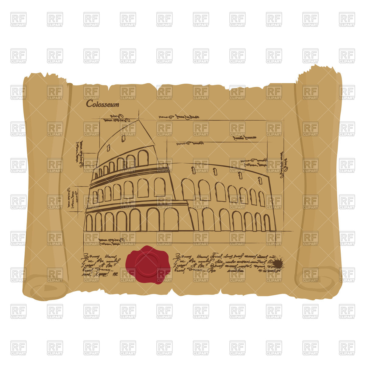 1200x1200 Drawing Of Colosseum