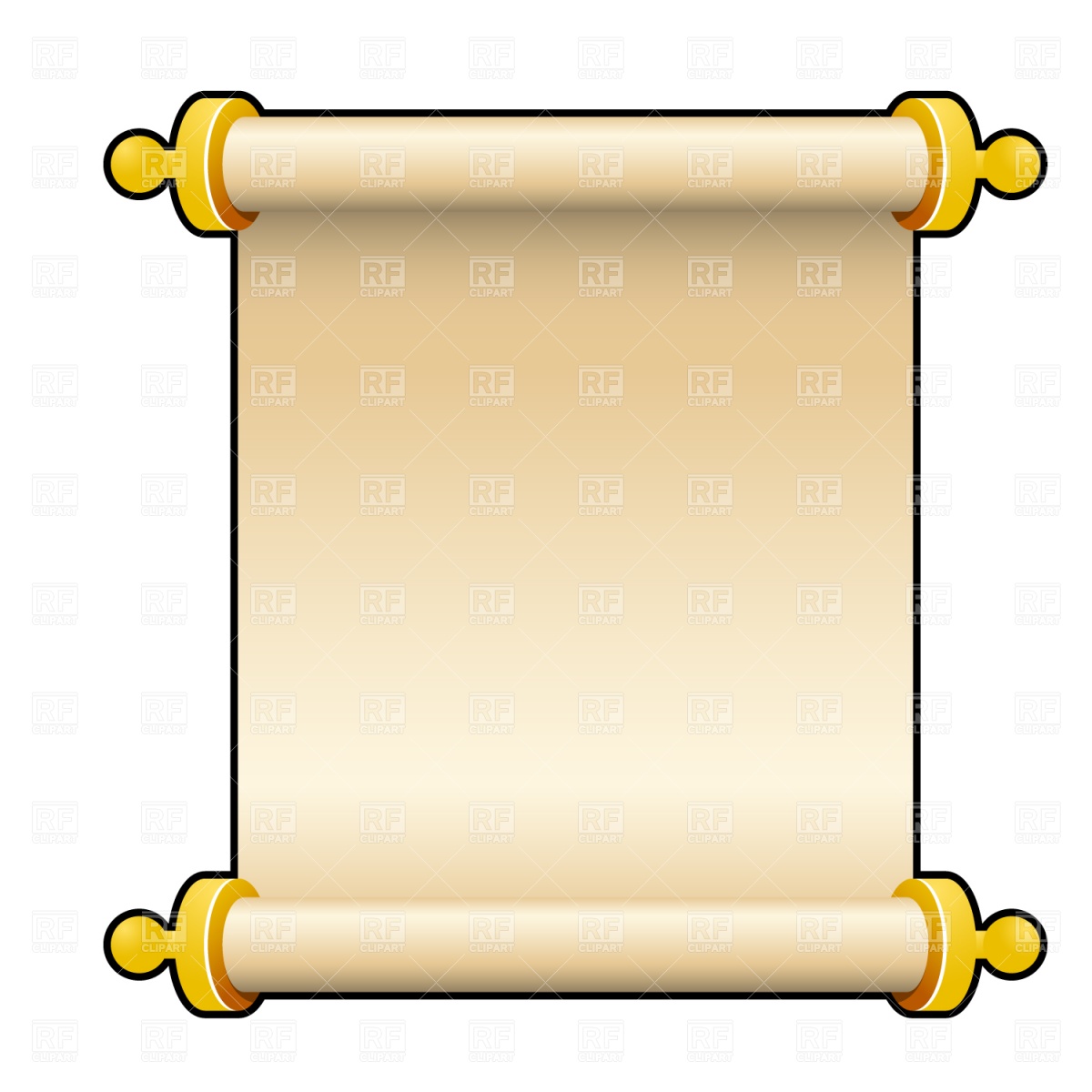 1200x1200 Ancient Parchment Scroll Vector Image Of Borders And Frames