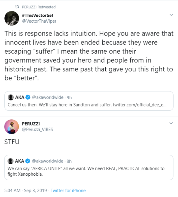 Xenophobicattacks Nigeria's Burna Boy, Ycee, Perruzi And Vector 718x794 Xenophobicattacks Nigeria's Burna Boy, Ycee, Perruzi And Vector
