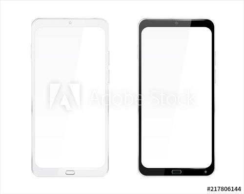 500x399 Realistic Cellphone Smartphone Vector Of Touchscreen Android Phone