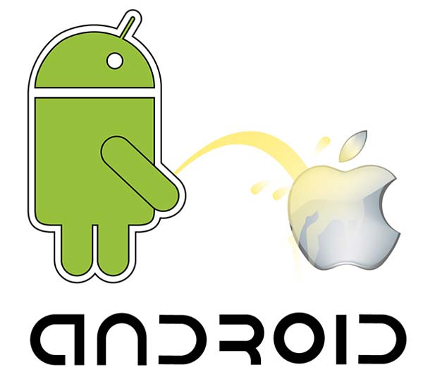 600x535 Android Vs Apple Vector Image Download Free Vector Art Free