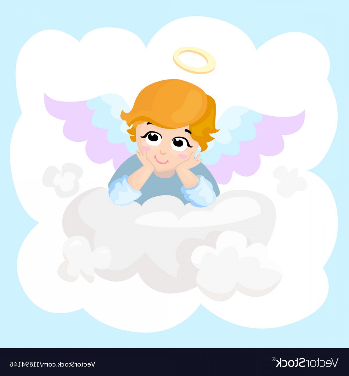 1200x1296 Baby Angel Cartoon Character Wings On A Vector Soidergi