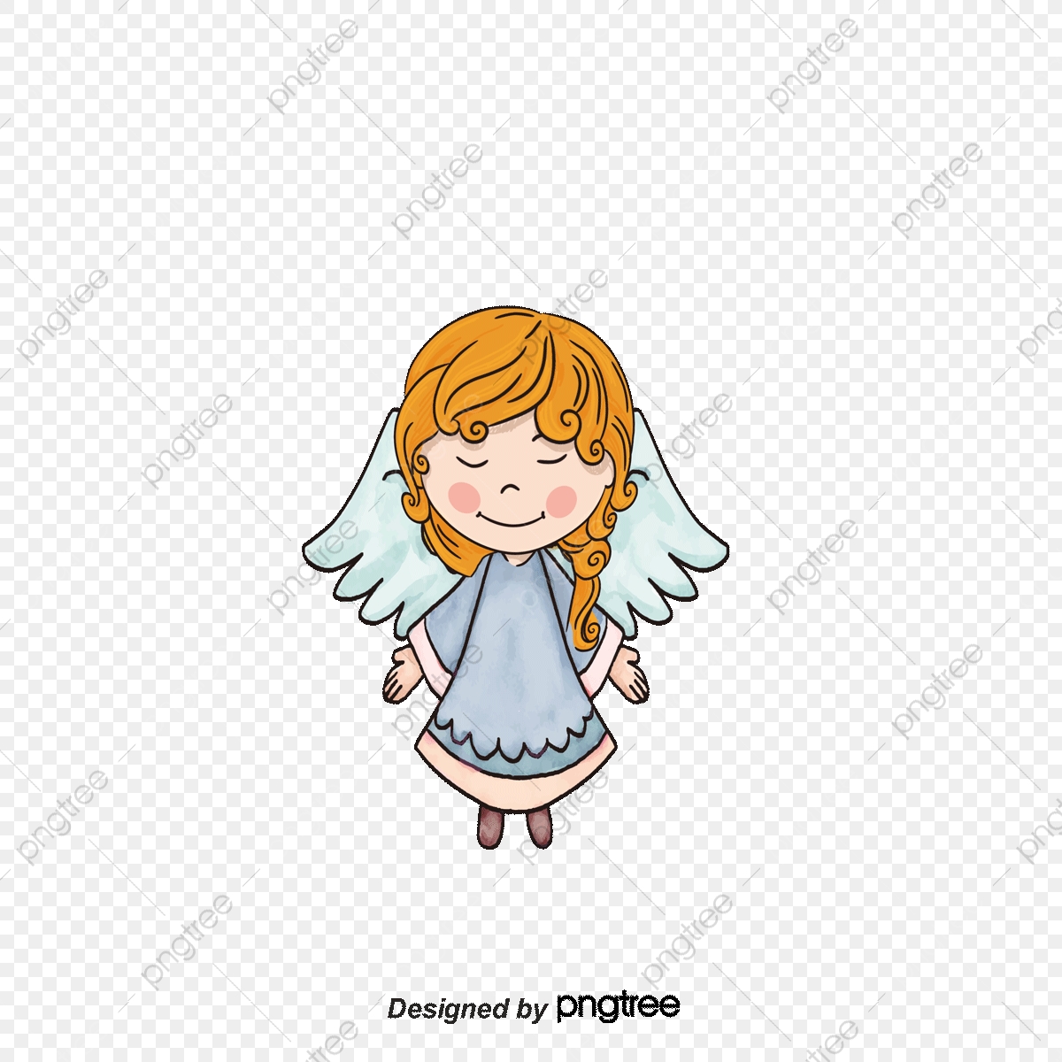 1200x1200 Cartoon Little Angel, Angel, Cartoon, Valentine's Day Png