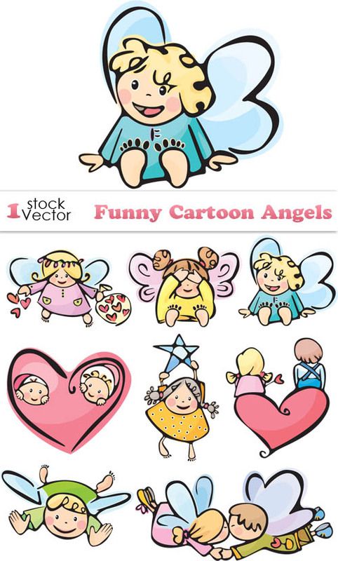 482x800 Funny Cartoon Angels Vector Drawing Angel Drawing, Drawings