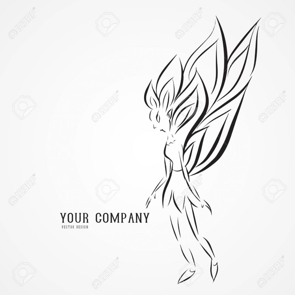 1024x1024 Coloring Books Angel Butterfly Logo Vector Illustration Queen