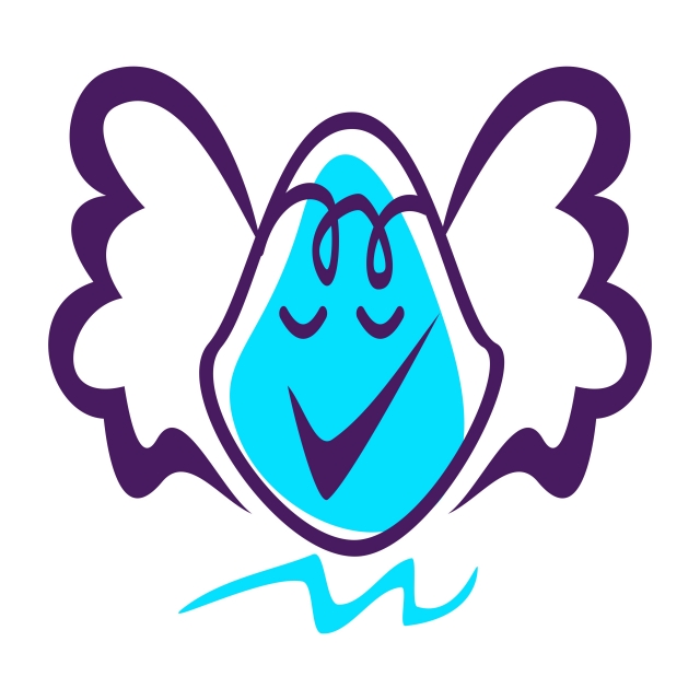 640x640 Cute Angel Logo Design, Greeting, Ceremony, Business Png