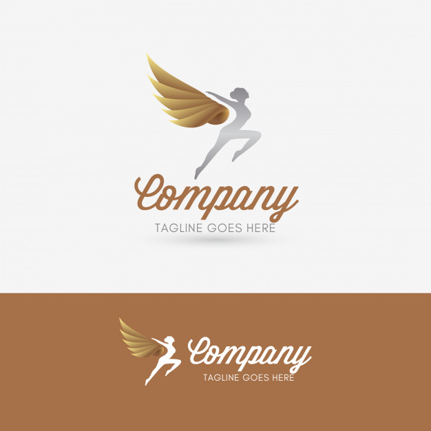 626x626 Angel Dance Studio Logo Vector Premium Download