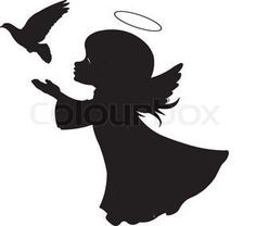 Angel Outline Vector