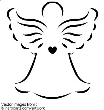 335x355 Download Christmas Angel With Heart