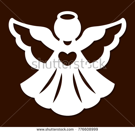 Angel Silhouette Vector 450x442 Angel Silhouette Vector