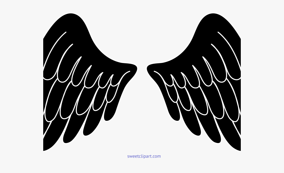 920x560 Dark Angel Clipart Simple Wing