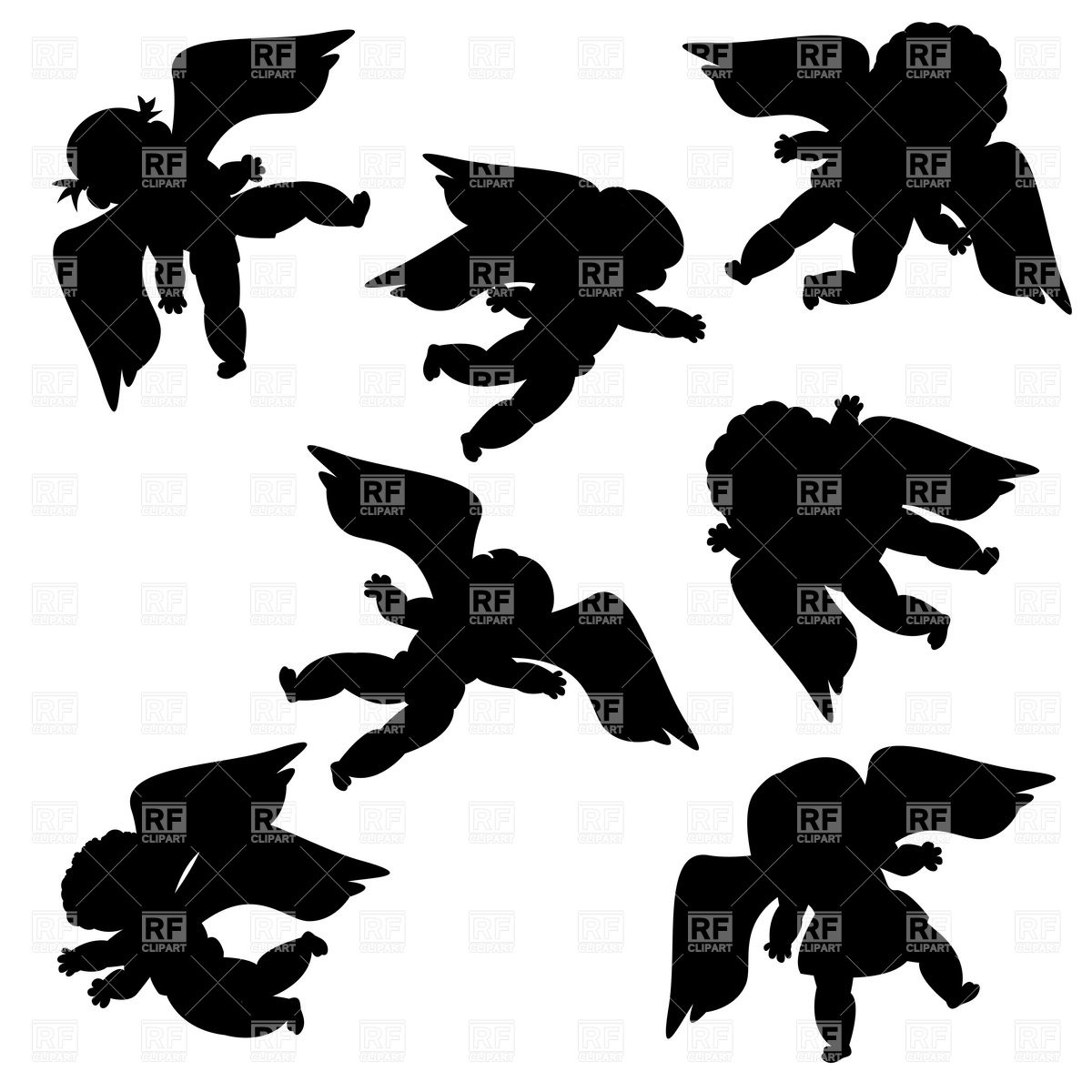 Flying Angels Silhouettes Vector Image Of People Lirch 1200x1200 Flying Angels Silhouettes Vector Image Of People Lirch