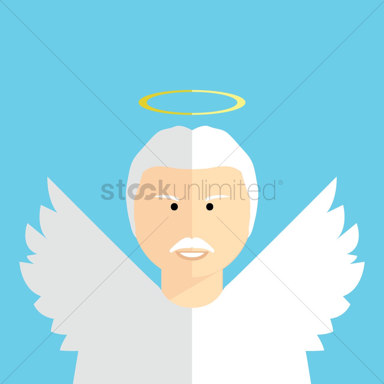 1300x1300 Free Angel Vector Image