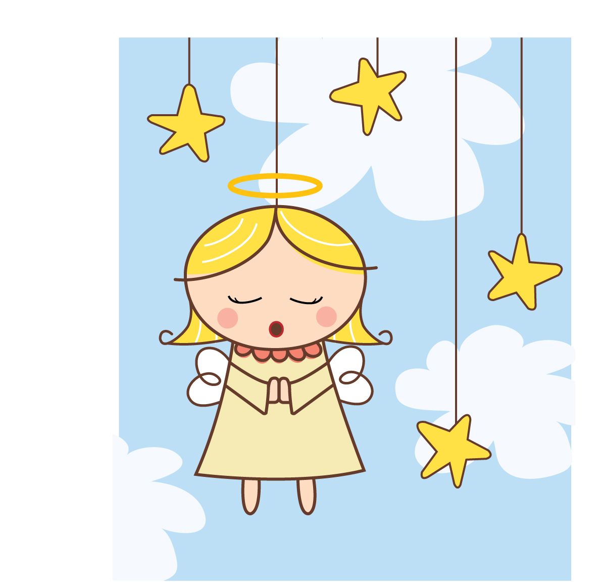 1190x1160 Free Vector Cartoon Angel Vector Xmas Cards Angel Cartoon