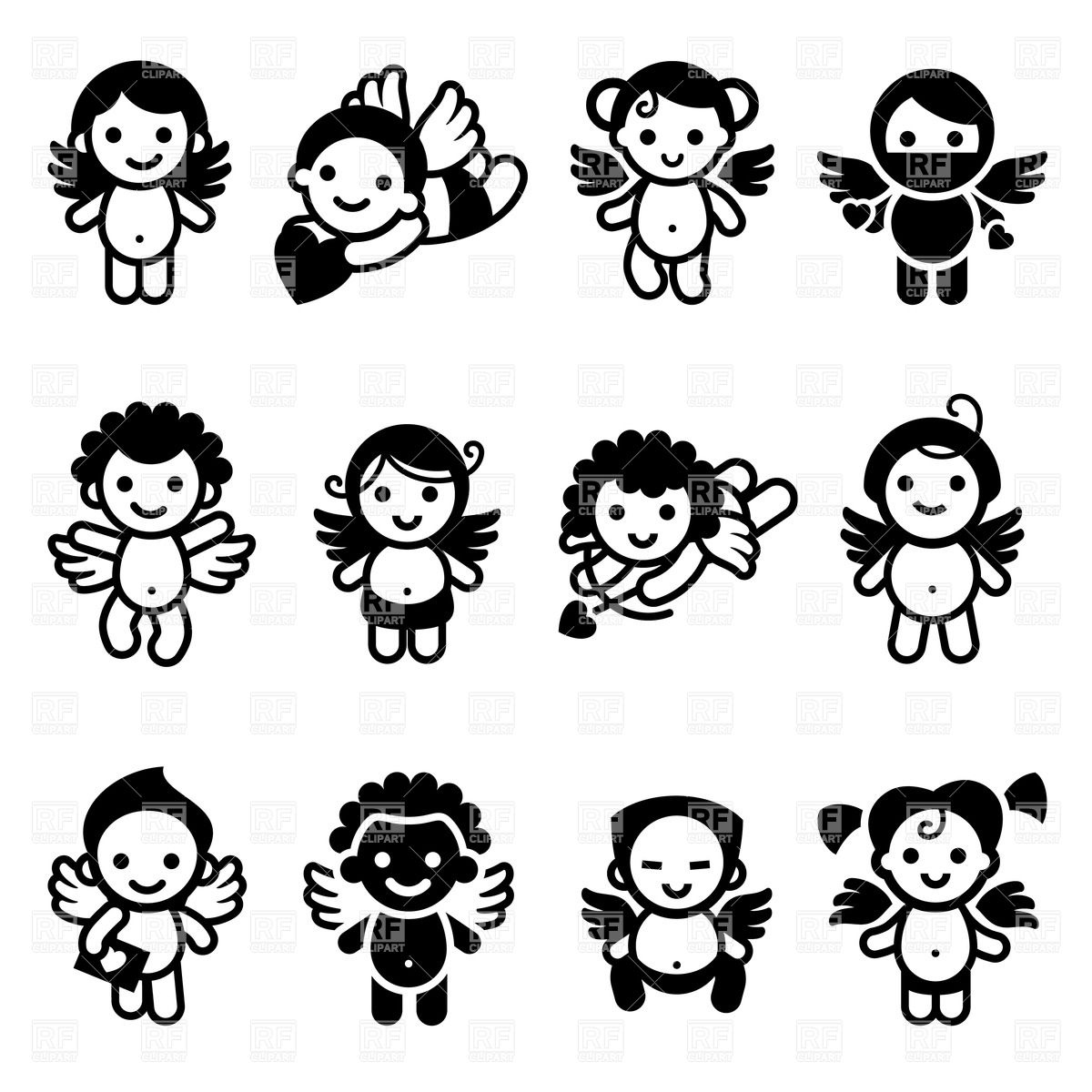 1200x1200 Angel Vector Images Illustrations Vector Graphics Rfclipart