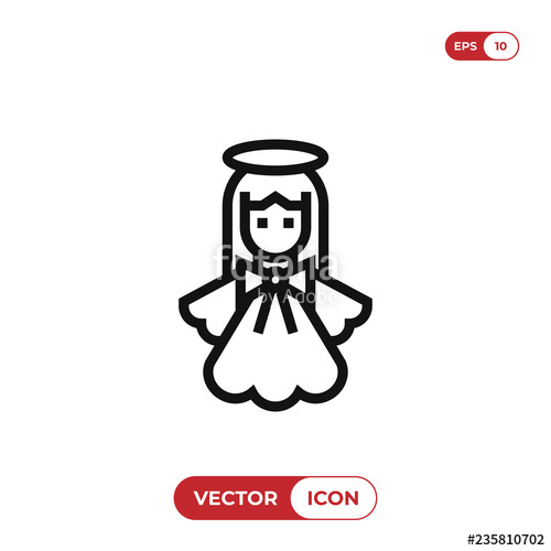 500x500 Angel Vector Icon Stock Image And Royalty Free Vector