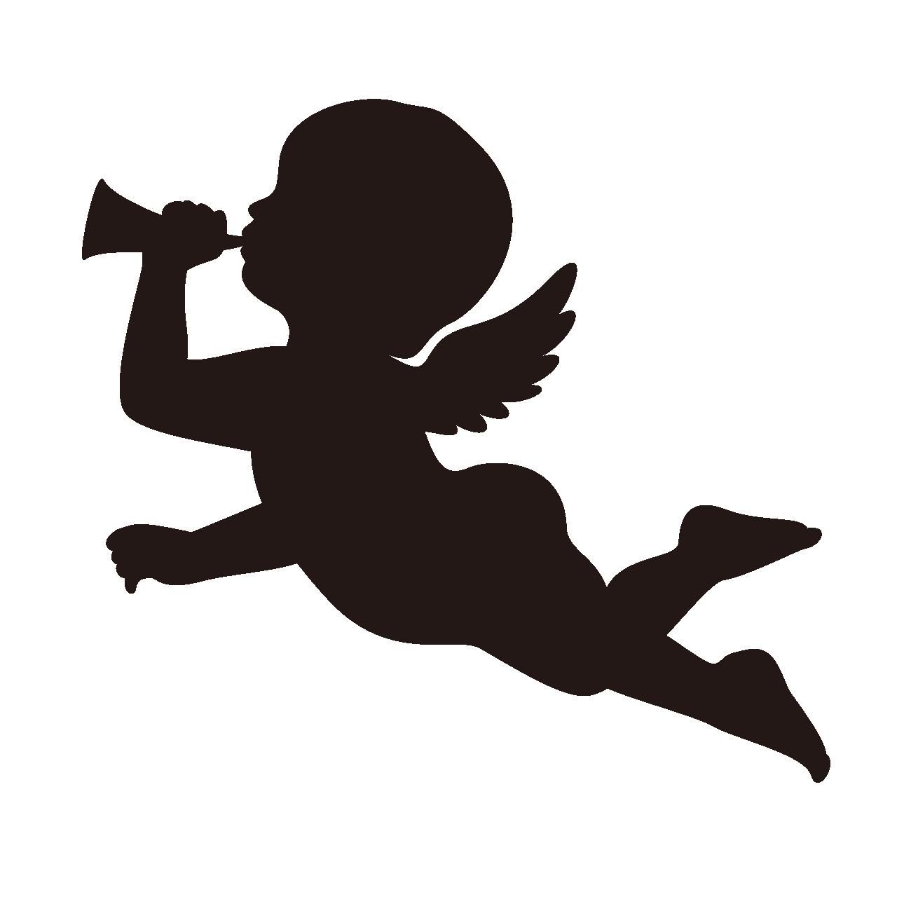 1300x1300 Collection Of 'christmas Angel Silhouette' Download More Than