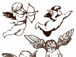 310x233 Vintage Angel Vector Free Vectors Ui Download