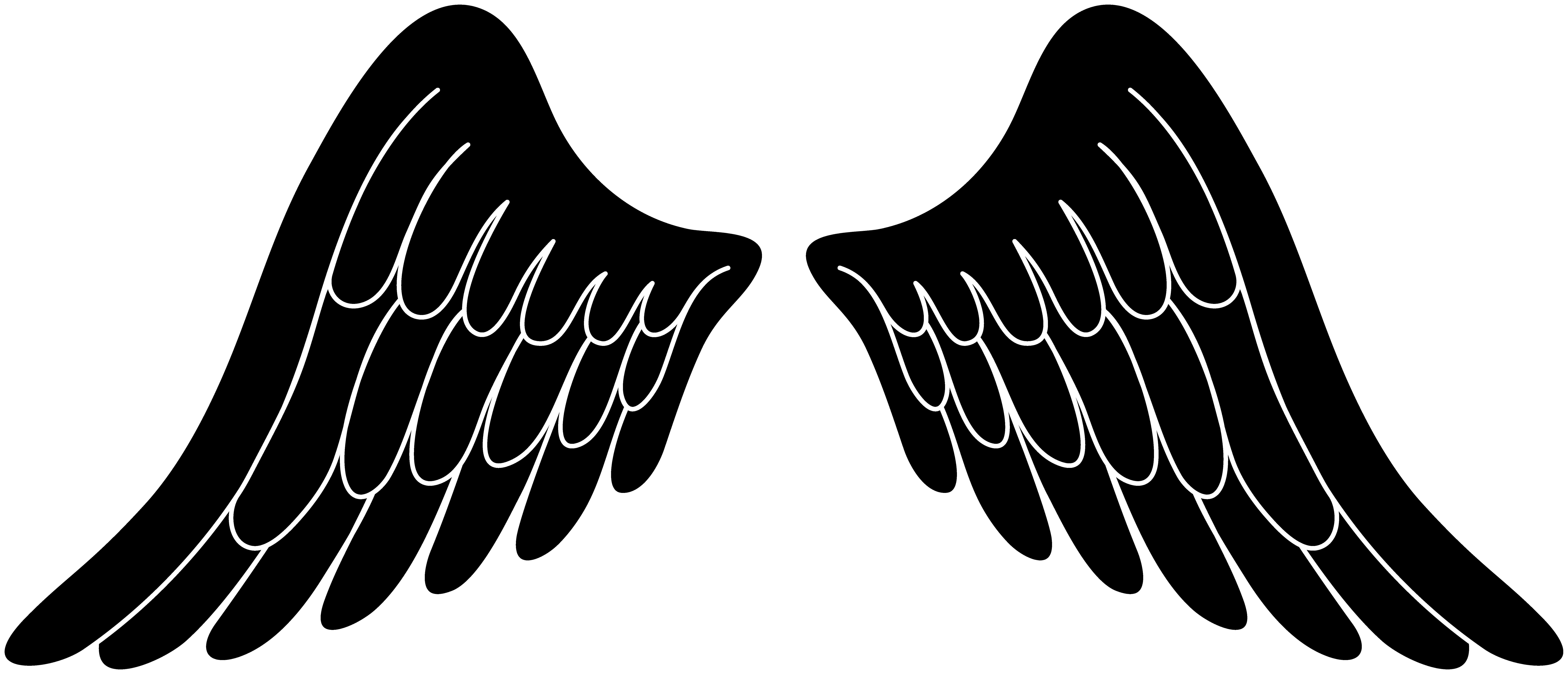9892x4254 Angel Wing Clip Art Free Vector Of Angel Wings Tattoo Free Image