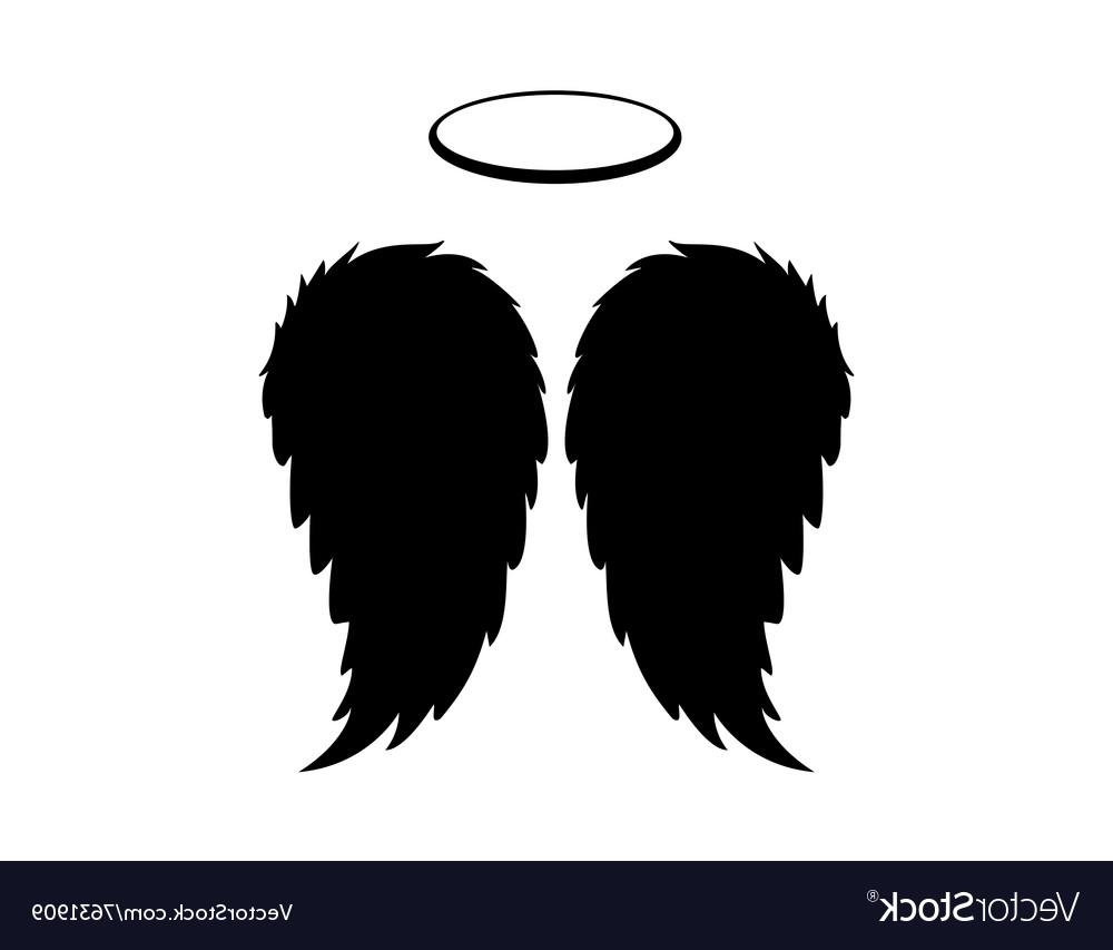 Download Angel Wings Silhouette Vector at Vectorified.com ...