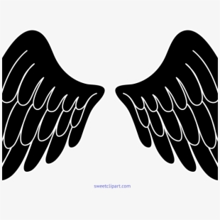 310x310 Dark Angel Clipart Simple Wing