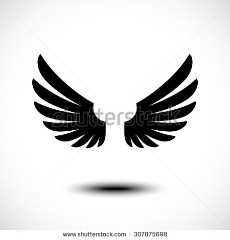 450x470 Curved Angel Wings Silhouette Clipart Free Cliparts Download