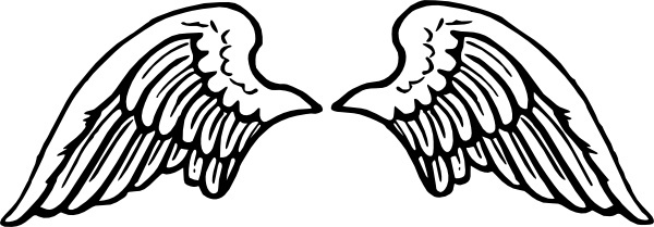 Realistic Angel Wings Vector Free Vector Download 600x209 Realistic Angel Wings Vector Free Vector Download