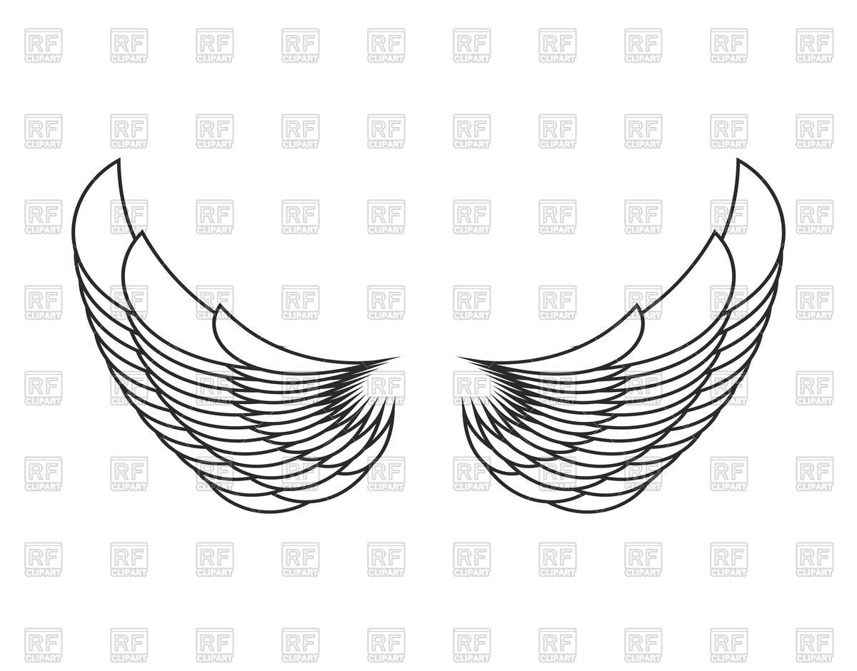 Angel Wings Vector Image Of Objects Popaukropa 1200x940 Angel Wings Vector Image Of Objects Popaukropa