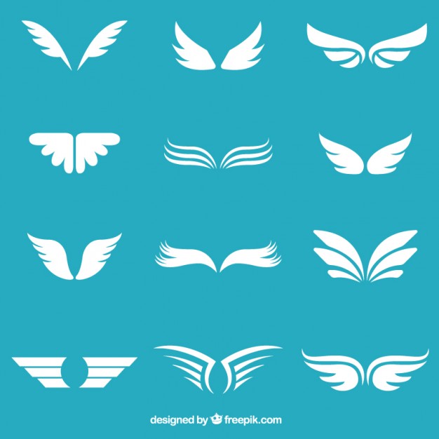 626x626 White Wings Collection Free Vectors Ui Download
