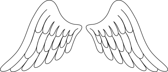 550x236 Download Angel Wings Angel Wing Vector For Download Clipart Png