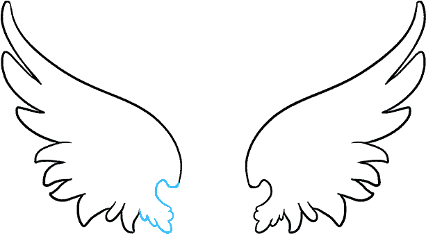 613x337 Hd How To Draw Angel Wings